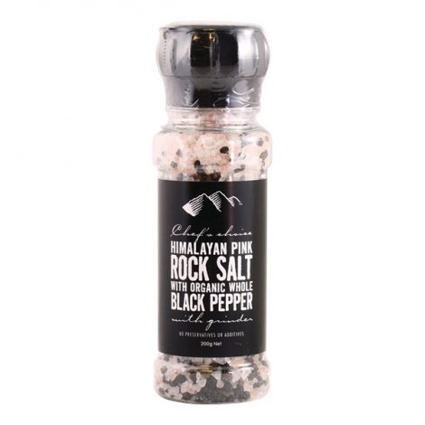 Grinder - Himalayan Pink Rock Salt with Organic Black Pepper (180g)